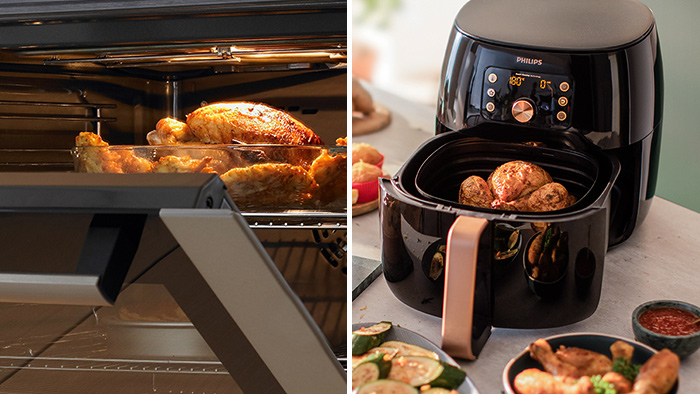 Mit&auml; eroa on Airfryerilla ja kiertoilmauunilla?