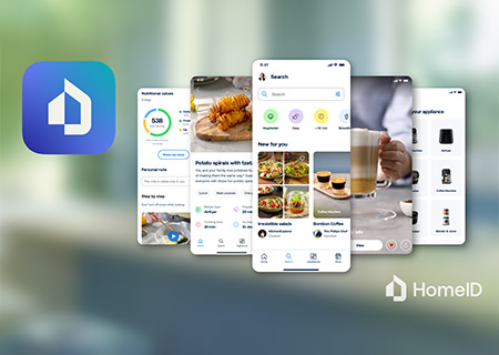 Philips HomeID app, smart app for recipes