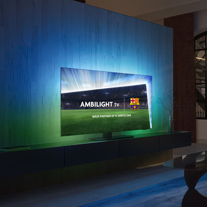 FC Barcelonan pelit ja Ambilight TV