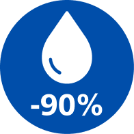 90 prosenttia v&auml;hemm&auml;n rasvaa -kuvake