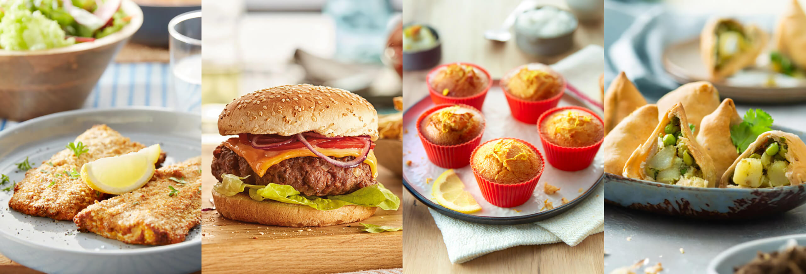 Nelj&auml; erilaista, maukasta Philipsin kaksoiskorilla valmistettua annosta