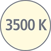 3&nbsp;500&nbsp;kelvinin v&auml;ril&auml;mp&ouml;tilan kuvake