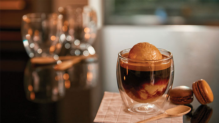 Vaivaton affogato-resepti